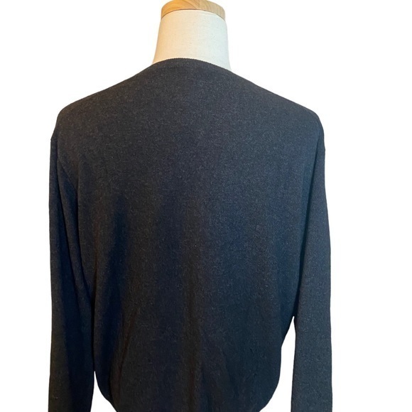 Jos.A Banks charcoal grey vneck cashmere seater - Picture 2 of 9